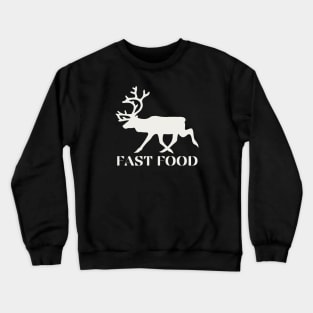 Running reindeer Fast food Crewneck Sweatshirt